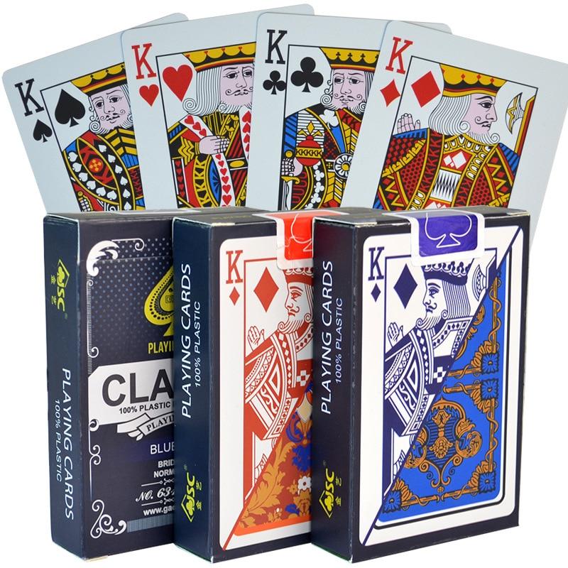 Cartes poker playing cards en plastique - 54 cartes
