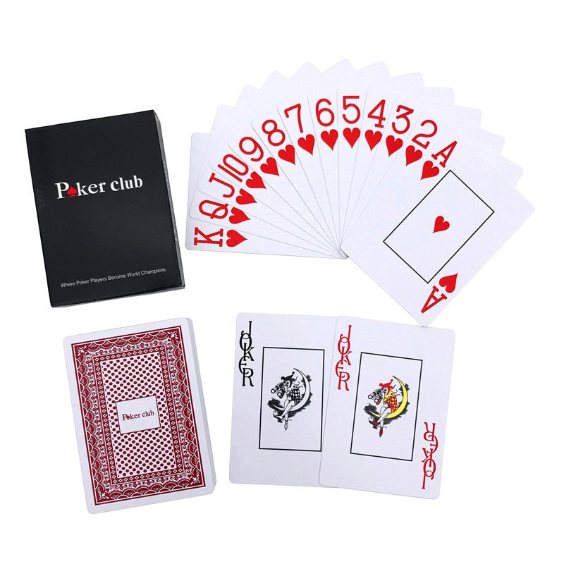 Jeu de cartes de poker Poker Club rouge