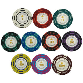 Jetons de poker Monte Carlo - Lot de 10