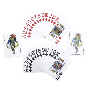 Paquet de carte de poker Jumbo le bleu et le rouge
