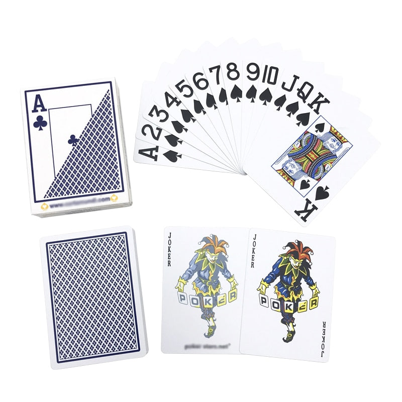 Paquet de carte de poker Jumbo bleu