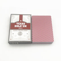 Cartes de poker Texas Hold'em index jumbo le paquet est rouge