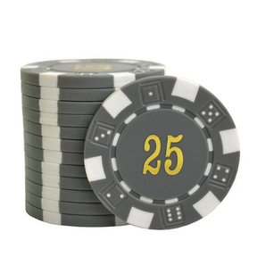 Jetons de poker DICE avec valeur - lot de 25