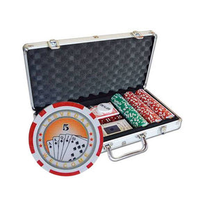Une mallette de poker 300 jetons pour débutant avec valeurs des jetons indiqué