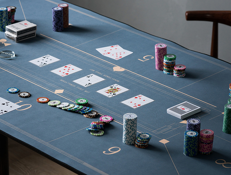 Relaxdays - 120 x 60 cm - tapis de poker - Texas Hold'em - tapis