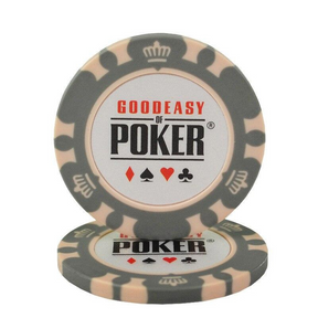 Le jeton de poker sans valeur avec le design WSOP gris.