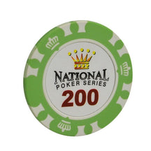 Le jeton de poker casino royal vert lime de valeur 200.