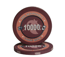Jeton de poker céramique avec valeur 10000 avec le signe astro capricorne.