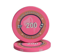 Jeton de poker céramique avec valeur 100 avec signe astro verseau.