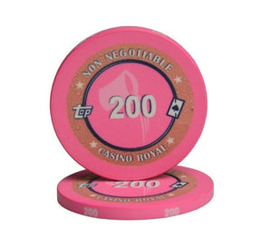 Jeton de poker céramique avec valeur 100 avec signe astro verseau.