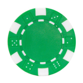 Le jeton de poker DICE vert