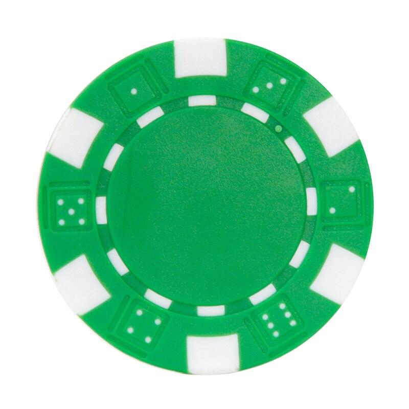 Jetons de poker DICE BLANC - en ABS avec insert métallique – rouleau de  25 jetons – 11,5 g