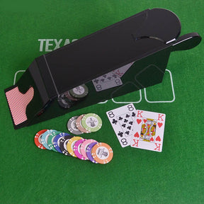 Cartes Mélangeur de Cartes + 54 Poker Cartes de Jeu + Patin de