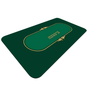 Tapis de poker vert aux dimension 180x90.
