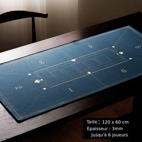 Tapis de poker professionnel 180 cm par 90 avec 3 mm d'épaisseur.